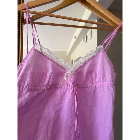 Women's Ann Mashburn Babydoll Lena Lace Nightgown Slip Dress size S Quiet Luxury - Picture 2 of 4